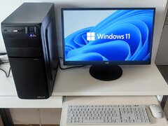 Sistem PC AMD Ryzen 3 cu SSD, DDR4, Wi-Fi, Monitor 24”, cu Garantie Factura